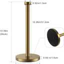 Paper Towel Holder Countertop, Gold Paper Towel Roll Holder for Kitchen Bathroom, One-Handed Operation Stainless Steel Paper Towel Holder with Weighted Base