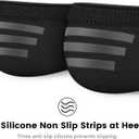 10 x wernies 10 Pairs No Show Socks Men Low Cut Ankle Short Casual Thin Invisible Socks with Non Slip Grips (Black)