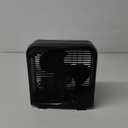 shinic 10" Tabletop Box Fan for Bedroom, 2 Speeds, Quiet Table Fan with Strong Airflow, Energy Efficient Small Box Fan, Portable Kitchen Exhaust Fan for Bedroom Bathroom Office Dorm Workshop, Black (Single Units)