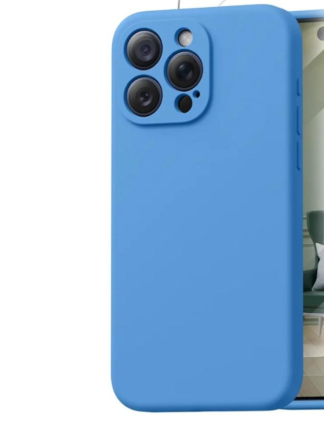 MCFANCE Silicone Magnetic for iPhone 15 Pro Case, Compatible with MagSafe, Full Camera Protection Shockproof Cover Soft Anti-Scratch Microfiber Lining for iPhone 15 Pro 6.1 inch 2023,Cyan Blue