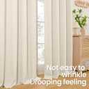 BGment 78 Inch Length Linen Curtains for Living Room, Window Treatments Thick No See Through Light Filtering with Grommet for Farmhouse Bedroom, 2 Panels Set, Each 52 Inch Wide