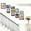 PEALSN 10 Pack Collage Picture Frames, Gallery Wall Frame Set with Two 8x10, Four 5x7, and Four 4x6, Multiple Photo Frames for Wall Gallery Decor, Black