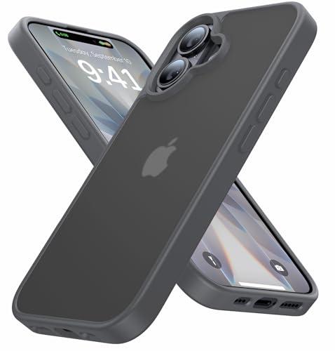 Eastinbox for iPhone 17 Case [16FT Military Grade Shockproof], Anti-Slip Anti-Scratch, Slim Translucent Frosted Matte Phone Cover, Case for i Phone17 6.3", Gray
