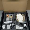 Shower System with Tub Spout, 10-Inch High-Pressure Rain Showerhead and Handheld Combo, Brushed Gold Shower Faucet Set with Rough-in Valve and Trim, Wall Mounted 3-Way Shower Set