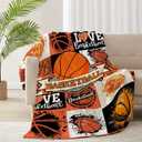 Darani Basketball Lightweight Super Soft Cozy Throw Blanket Warm and Lightweight Soft Flannel Blankets 60x50 Medium for Teen Bed Blanket