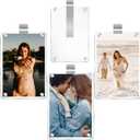 Car Sun Visor Photo Holder, 4 Pack Universal Magnetic Car Visor Clip, Personalized Picture Frame for Cars, Photo car visor clip