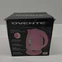 OVENTE Electric Kettle, 1.7L Fast Boiling Water Heater for Coffee or Tea, BPA Free with Water Level Gauge, Auto Shut-Off, Boil-Dry Protection, Indicator Light and Removable Filter, Pink KP72P