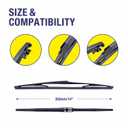 3 Wipers 24"/18"/14" Replacement For Mazda CX-5 CX-9 CX5 CX9 2017 2018 2019 2020 2021 2022 2023 Windshield Wipers, 24 Inch+18 Inch Wiper Blades with 14 Inch Rear Wiper Blade-Original Factory Quality