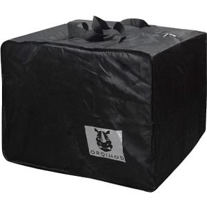 Large Patio Furniture Seat Cushions Storage Bag 420D Heavy Duty Waterproof Outdoor Cushion Cover Carrying Bag Square with Zipper, 32 x32 x 24 in, Black