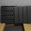 9 sq. ft Plastic Interlocking Deck Tiles, 9 Pack Patio Deck Tiles, 12"x12" Waterproof Outdoor Flooring All Weather Use, Patio Floor Decking for Porch Poolside Balcony Backyard, Grey