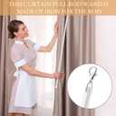9 x Shimeyao 10 Pack 46 Inch Acrylic Curtain Pull Wands Drapery Pull Rod White Versatile Fiberglass Blinds Wand Kits with Rings and Hooks for Opening Closing Curtains Homes Offices Window Opener