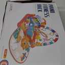 Eners Baby Gyms Play Mats Musical Activity Center Baby Piano Gym Mat Tummy Time Padded Mat for Newborn Toddler Infants(Red)