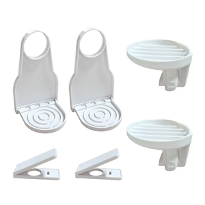 2 Sets Laundry Detergent Dispenser Cup Holder, Laundry Detergent Cup Holder with Drain, Holder Compatible with Tide, Arm Hammer, Xtra, All, Purex, Persil