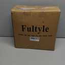 Round Side Table, Small Drink Table for Small Spaces, Modern Accent Nightstand with Solid Wood Leg for Living Room, Bedroom, Corners, and Office (Rustic Brown)