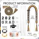 YLOLUL 16 Pcs Graduation Leis 2026 Graduation Candy Lei Kit with Honor Cord Class of 2026 Graduation Ribbon Money Lays Necklace Graduation Gift Party Accessories for Women Men