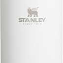 Stanley Adventure-To-Go Vacuum Bottle 25 oz | Wide Mouth with Leakproof Cup Lid | Keep Drinks Hot or Cold | Packable for Travel | Insulated Stainless Steel Thermal Bottle | BPA-Free | Frost White