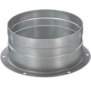 PATIKIL 5 Inch Duct Connector Flange, Metal Straight Pipe Exhaust Hose Flange for Heating Cooling Ventilation HVAC System