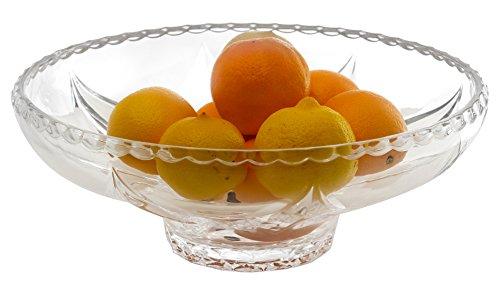 Amlong Crystal Crystal Fruit Bowl, 12.5 inch Diameter