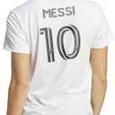 Adidas MLS Womens Inter Miami Cf Messi Fan Jersey (Medium Tall, White)