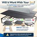 Heavy Duty Bunkie Board Queen Size 60'' x 80'', Anti-Slip Bed Slat