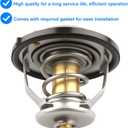 Thermostat Replace 25500-2GGA0 Compatible with Hyundai Kia 2.4L L4-2019-2020 Santa Fe, 2017-2018 Santa Fe Sport, 2015-2019 Sonata, 2018-2021 Tucson, 2016-2020 Optima & Sorento, 2017-2022 Sportage