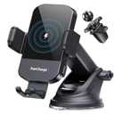 CHGeek Wireless Car Charger, 15W Fast Charging Auto Clamping Phone Holders for Your Car Phone Mount for Car fit for iPhone 17 16 15 14 13 12 Pro Max 11 XR XS, Samsung Galaxy S25 Ultra S24 S23, Black