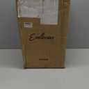 Emliviar 22 Inch Outdoor Post Light, Farmhouse Vintage Outside Pole Light for Yard, Aluminum with Seeded Glass, Black Finish, XE266P BK