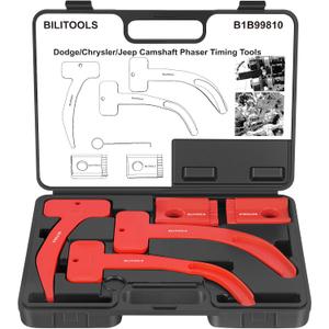BILITOOLS 3.6 Pentastar Timing Tool Kit-Cam Phaser Locking Tool Kit for 3.6L VVT Engine Compatible with Chrysler Dodge Ram Jeep Grand Cherokee Wrangler, Replaces 10200A 10202A 10369A