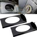 Sporacingrts Behind Seat Speaker Brackets Compatible with 1973-1987 Chevy GMC C10 Behind Seat Cab Corner Pickup for 6x9 Speakers
