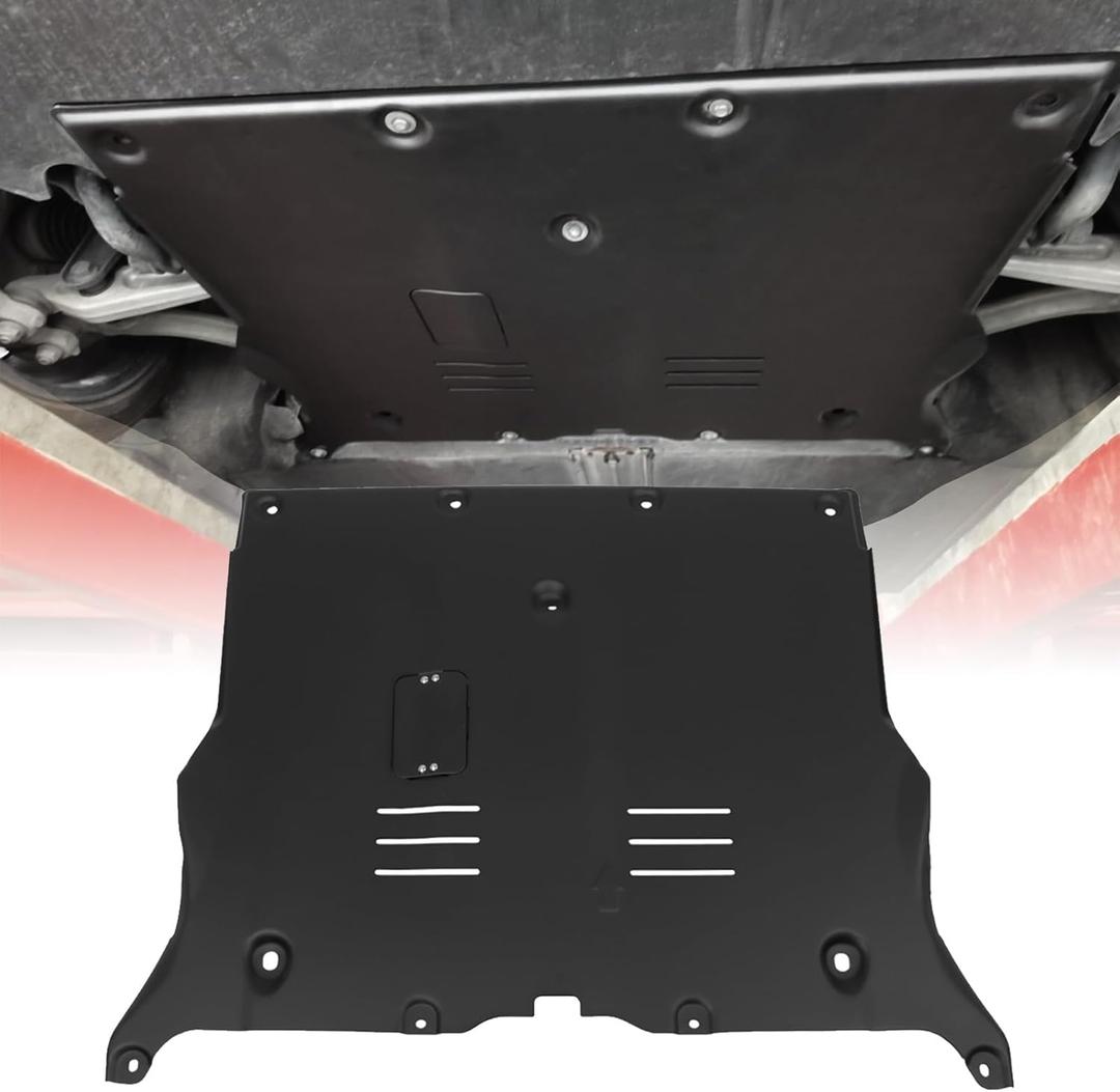 Aluminum Front Skid Plate Fits for Tesla Model 3 2017-2025 & Tesla Model Y 2020-2025 Guard Plate Under Engine Guard Cover Chassis
