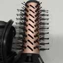 Terviiix 4-in-1 Hot Air Rotating Blow Dryer Brush Kit  1000W with Rotatable Round Brushes (2 Sizes), Oval Volumizer, and Diffuser  Ideal for Curly Hair, with Arthritis-Friendly Big Buttons, Black