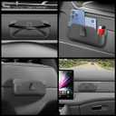 Car Side Pocket Organizer, Adhesive Car Organizers And Storage, Car Glass Holder Stores Small Items Such As Phones, Cosmetics, Coins, Glasses, Keys. Can be Pasted Anywhere (Black)