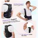 Posture Corrector for Women and Men,Back Brace Support,Adjustable Shoulder Straightener,Improving Hunchback Posture,Upper and Lower Back Pain Relief Scoliosis,Thoracic,Spine Corrector Black, Small (Black, S)