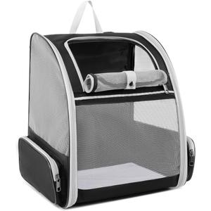 Cat Backpack Dog Backpack Carrier for Small Dogs and Medium Cat up to 15lbs, Travel Pet Carrier for Puppy Kitten Bunny, Cat Dog Carrying Backpack Collapsible (Black)