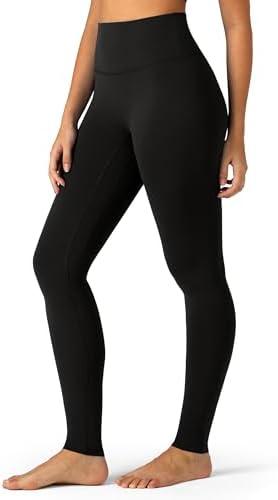 Colorfulkoala Dreamlux No Front Seam Leggings for Women 25"/28" Inseam, Seamless High Waisted Buttery Soft Yoga Pants, L