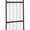 Grid Wall Panel, 6FT x 2FT Heavy Duty Display Racks for Vendor Events, 80lbs Load Capacity Movable Grid Display Stand with Lockable Wheels for Retail, Trade Show, Home & Garage