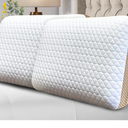 Memory Foam Pillows Standard Size Set of 2, Medium Firm Pillow for Sleeping, Orthopedic Bed Pillow for Side, Back Sleepers, Ventilated Gel Foam Pillow with Washable Cover, 23.6" x 15.7"x 5.1"