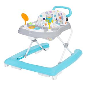Smart Steps Trend Plus 2-in-1 Activity Walker with Deluxe Removable Toys, Walk-Behind Bar, Adjustable Height and Flat Fold Frame for Storage, Ages 6 Months +, Orbits White