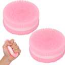 2Pcs Pink Stress Relief Fur Ball, Ultra-Soft Decompression Venting Toy for Stress & Anxiety