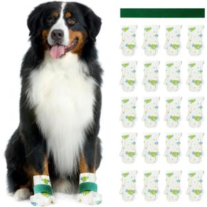Disposable Dog Booties for Dog Cats, Pet Booties Waterproof and Breathable with Adjustable Velcro,Unstoppable Paw Protectors for Large,Small and Medium, 20 Counts (Large) (Size L: Paw Width 2.57-3.15") Disposable Dog Booties for Dog Cats, Pet Booties Waterproof and Breathable with Adjustable Velcro,Unstoppable Paw Protectors for Large,Small and Medium, 20 Counts (Large) (Size L: Paw Width 2.57-3.15")