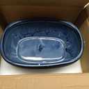 DILATATA Set of 2 Oval Ceramic Bonsai Planter Pots (9.3 x 6.3)  Glazed Succulent & Cactus Flower Pots Without Holes for Indoor & Outdoor Plants, Bonsai Tree Pot Decorative Garden Containers