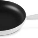 Le Creuset Enameled Cast Iron Alpine Wood Handle Fry Pan, 10.25", White