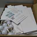 Pooqla 4 FT Marquee Light Up Letters, Marquee Letter Lights 4 Feet Tall, Giant Letter Sign Big Mosaic Letters for Balloons Birthday Party Anniversary Wedding Decorations, Warm White Letter O