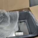 Litter Box with Lid, Stainless Steel Cat Litter Box, 12" Small Metal Litter Box for Kittens, Grey
