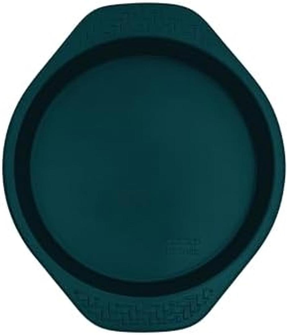 Chicago Metallic Everyday Nonstick 9-Inch Round Cake Pan, Emerald Green, Durable Carbon Steel for Perfect Baking