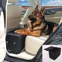 Dog Car Seat Extender with Storage, Front & Back Seat Extender for Dogs, Gap Seat Filler for Car, Suitable for Dogs up to 200lbs (Small Size: 19.3"x9.85"x13")