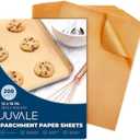 Juvale Parchment Paper Sheets - 200 Pack, 12 x 16 in, Unbleached Brown - Nonstick Half Sheet Pan Liners & Parchment Paper for Baking - Disposable Air Fryer Liners for Grilling & Steaming