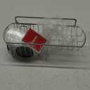 HASKO Shower Caddy Suction Cup, Shower Shelf with Soap Dish and Hooks Organizer, Suction Bathroom Shelf for Storage, Wall Mounted Basket, Silver (Silver (1 Pack))