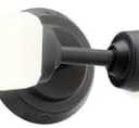 Kichler Truby 19.75" 2-Light Bathroom Vanity Light Fixture with Satin Etched Cased Opal Glass in Black, Modern Art Deco Wall Sconce for Bath and Mirror (4.75" x 4.5" x 20.75"), 55074BK