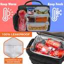 opux Tactical Lunch Box for Men, Black Mens Insulated Lunch Bag for Adult, Leakproof Soft Lunch Cooler with MOLLE Mesh Side Pockets, Multicam Heavy Duty Lunchbox Pail for Work Women, Large, 18 Cans